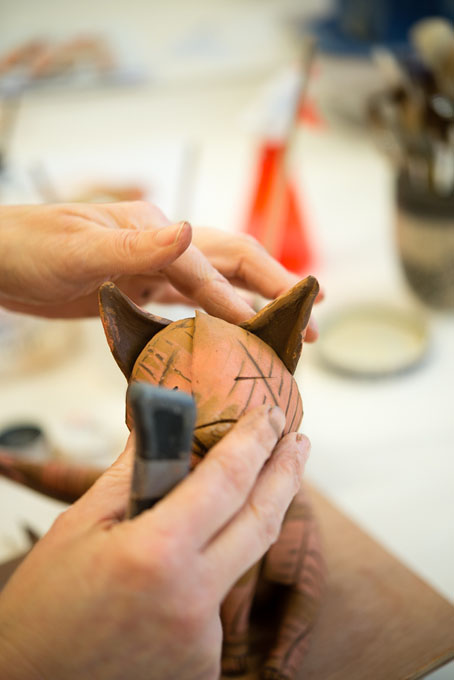 Anna-Mercedes Wear in her studio 2016